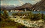 Silvio Poma (1840-1932) - Paesaggio Lacustre (Lago Maggiore)