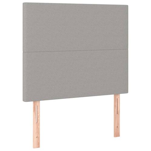 Goedkoop Hoofdbord Lichtgrijs 80cm|OP = OP!, Huis en Inrichting, Slaapkamer | Bedden, 80 cm, Verstelbaar, Grijs, Nieuw, Stof, Eenpersoons