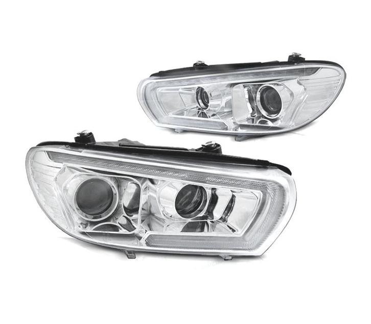 PHARES XÉNON POUR VOLKSWAGEN VW SCIROCCO 08-14 LED CHROME, Auto-onderdelen, Verlichting, Verzenden