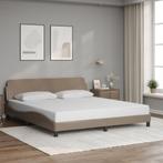 vidaXL Bedframe Dover kunstleer cappuccinokleurig 180x200, Huis en Inrichting, Verzenden, Nieuw
