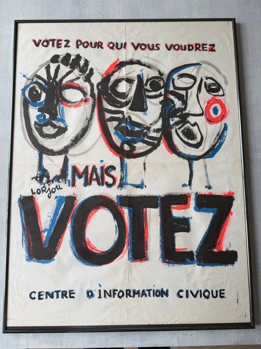 Lorjou - Lorjou - Votez - Jaren 1960, Antiquités & Art, Art | Dessins & Photographie
