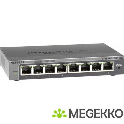 Netgear GS108E switch gigabit, Informatique & Logiciels, Ordinateurs & Logiciels Autre, Envoi