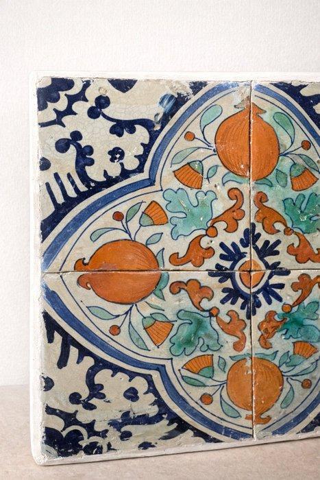 Tegel - 1600-1650 - Vierpascompositie, Antiek en Kunst, Antiek | Glaswerk en Kristal