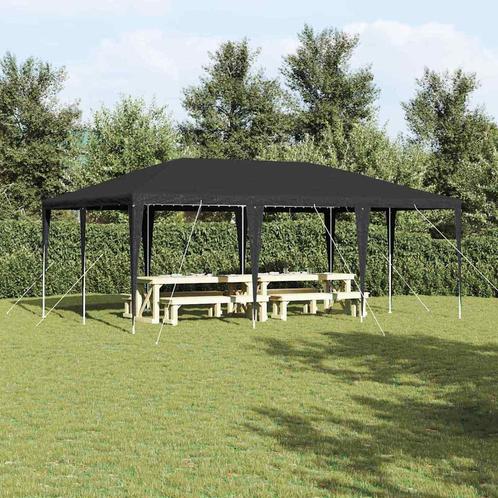 vidaXL Partytent Antraciet 400 x 600 cm Polyester, Staal, Tuin en Terras, Partytenten, Nieuw, Verzenden