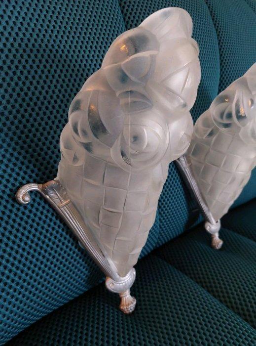 Wandkandelaar - Glas, Antiek en Kunst, Kunst | Designobjecten