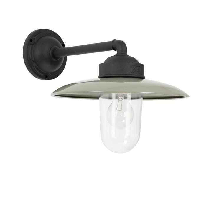 Stal- & Boerderijlampen Palazzo Stallamp Zwart Taupe, Tuin en Terras, Buitenverlichting, Verzenden