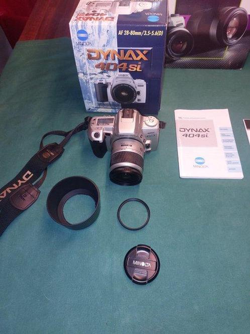 Minolta Dynax 404si + AF 28-80mm + AF 75-300mm Appareil, Audio, Tv en Foto, Fotocamera's Analoog