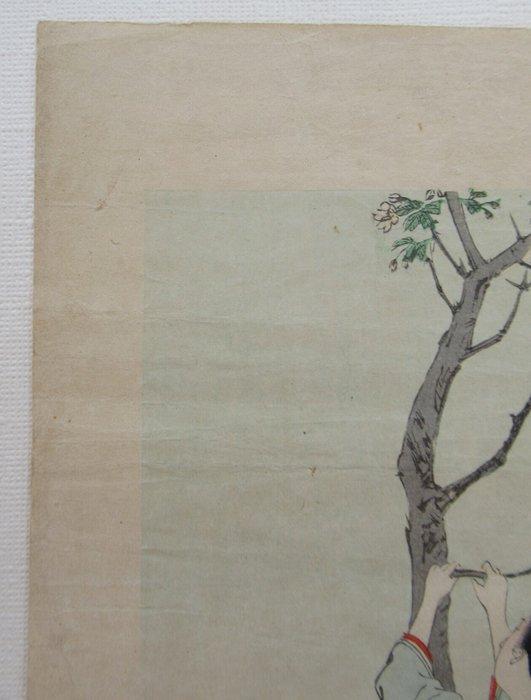 Women under Cherry Blossoms - Miyagawa Shuntei (1873-1914) -, Antiek en Kunst, Antiek | Overige Antiek