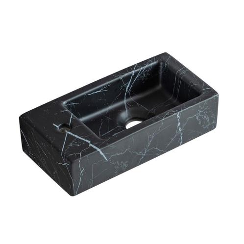 Fontein Best Design Allure 36x18x9 cm Links Marmer Zwart, Doe-het-zelf en Bouw, Sanitair, Overige typen, Nieuw, Ophalen of Verzenden
