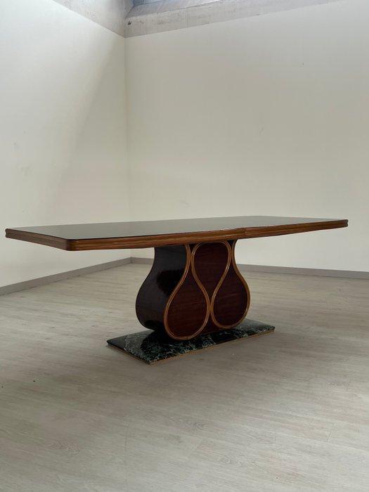 Tafel - Glas, Marmer, Hout - Art Deco-stijl, Antiek en Kunst, Kunst | Designobjecten