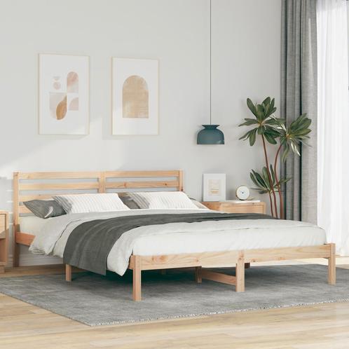 vidaXL Bedframe met hoofdeinde Verstelbaar Bruin 160 x 220, Huis en Inrichting, Slaapkamer | Bedden, Nieuw, Verzenden