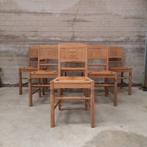 6 chaises chêne reconstruction  1940  1950 rustique