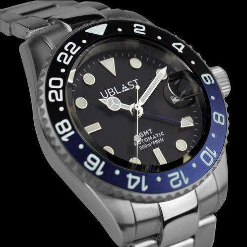 Ublast - Automatic Diver GMT - 20 ATM - UBDGM40BBU - Heren -, Handtassen en Accessoires, Horloges | Heren