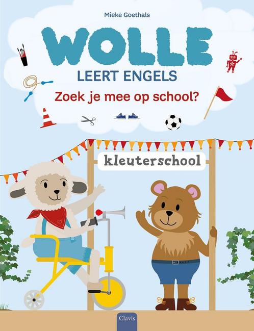 Wolle leert Engels - Zoek je mee op school? (9789044845068), Antiquités & Art, Antiquités | Livres & Manuscrits, Envoi