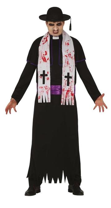 Zombie Priester Halloween Kostuum Heren L, Verzenden, Nieuw