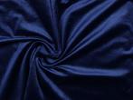 10 meter fluweel stof - Cobaltblauw - 150cm breed, Verzenden