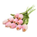 Kunst Boeket - Tulpen Zijden Bloemen Tulp Luxe Boeketten, Huis en Inrichting, Woonaccessoires | Kunstplanten en Kunstbloemen, Verzenden