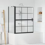 vidaXL Bad Douche Scherm Zwart en Transparant 116 x 68 x 128, Doe-het-zelf en Bouw, Sanitair, Verzenden, Nieuw
