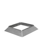 Vierkant stormkraag aluminium 350x350mm, Verzenden, Nieuw