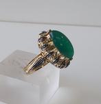 Ring - 19.2 kt. Geel goud - 10.00ct. tw. - (Ágata Verde en, Nieuw