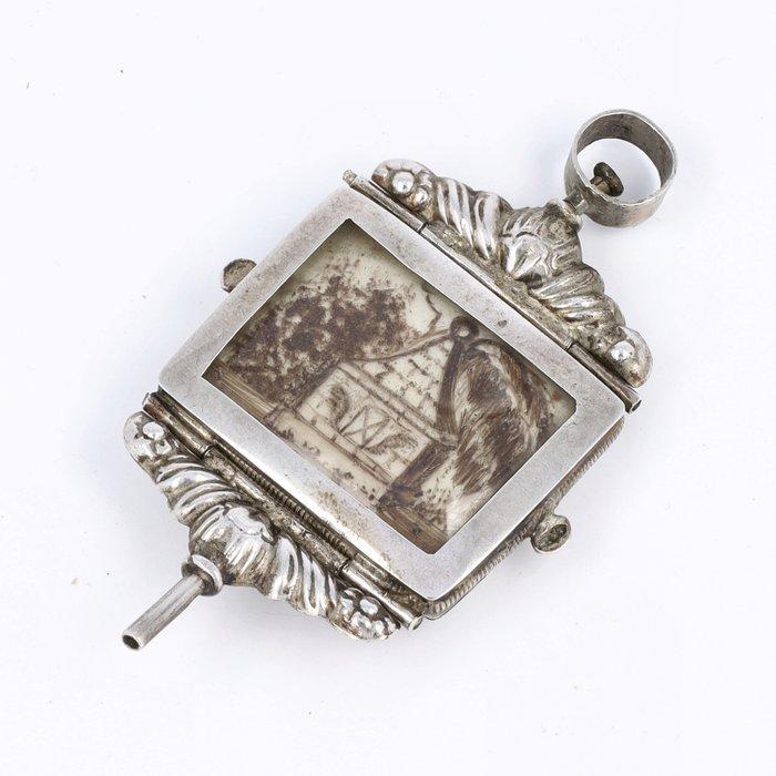 J. van Leuven (Alkmaar ca. 1863) Memento Mori zakhorloge, Antiek en Kunst, Antiek | Zilver en Goud