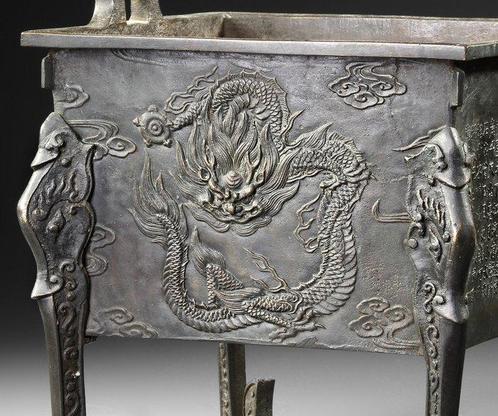 Kôro  (encensoir) - Bronze patiné - Japon - Période Meiji, Antiek en Kunst, Antiek | Overige Antiek