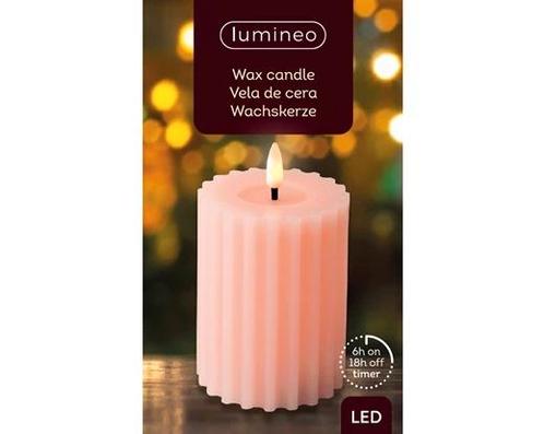 Actie lumineo led kaars wax steady binnen, ribbel, met, Hobby en Vrije tijd, Knutselen, Nieuw