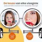 2dekans | Goliving Make Up Spiegel Met Verlichting - Ø25 cm, Huis en Inrichting, Woonaccessoires | Spiegels, Ophalen of Verzenden
