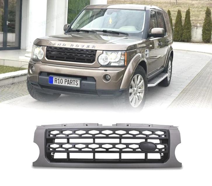 GRILLE POUR LAND ROVER DISCOVERY III 05-09 GRIS MATE NOIR, Auto-onderdelen, Carrosserie, Verzenden