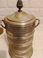 Ijsemmer - Tiffin of dabba - Glas-in-lood - Verzilverd