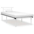 vidaXL Bedframe metaal wit 90x200 cm, Huis en Inrichting, Slaapkamer | Bedden, Verzenden, Nieuw