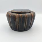 Lanna Kingdom Geglazuurde keramiek Vaas met deksel - 160 mm