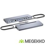 I-tec USB-C Metal Ergonomic 3x 4K Display Docking Station, Verzenden