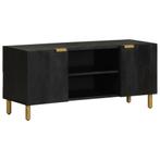 vidaXL tv-meubel 105x33x46 cm bewerkt hout zwart, Huis en Inrichting, Verzenden, Nieuw