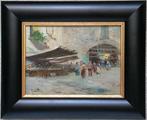Oscar Ricciardi (1864-1935) - Un mercato affollato
