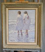 Chris van Dijk (1952) - Impressionist  Pieds nus dans la, Antiek en Kunst