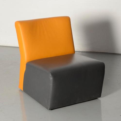 Roels Mileto fauteuil, antraciet / oranje, Huis en Inrichting, Fauteuils, Gebruikt, Ophalen of Verzenden