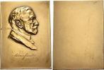 Bronze-plakette 1933 Personenmedaille Schreiber, Alexande..., Postzegels en Munten, Penningen en Medailles, Verzenden