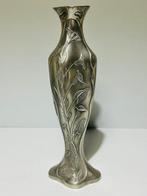 Art Nouveau - Elegant Pewter Vase - Les Potstainiers Hutois, Antiquités & Art