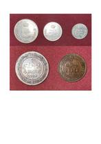 Italiaans Somaliland. Lotto 5 monete (Rupie e Bese) 1910, Postzegels en Munten