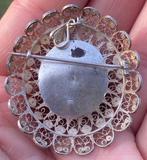 Reliekhouder - Zilver, Glas, Textiel - 1850-1900 - San, Antiquités & Art