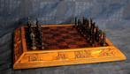 Schaakspel - honor a Andalucia - hout, metaal, hars