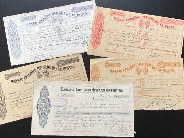 Banco Español del Río de la Plata. 1908-1917 - Speelgoed, Antiek en Kunst, Antiek | Speelgoed