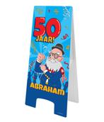 Warning Sign Abraham Cartoon 58cm, Nieuw, Verzenden