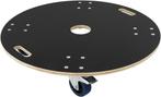 ECD Germany Transportroller rond Ø77x14,5 cm met zeefdrukpla, Verzenden, Nieuw