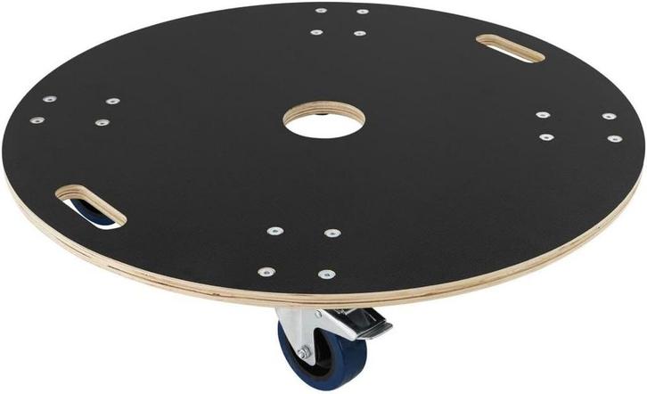 ECD Germany Transportroller rond Ø77x14,5 cm met zeefdrukpla, Huis en Inrichting, Overige Huis en Inrichting, Verzenden