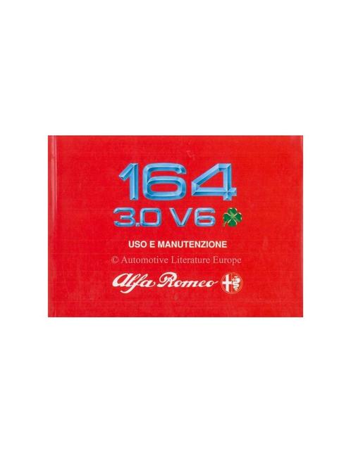 1990 ALFA ROMEO 164 3.0 V6 QV INSTRUCTIEBOEKJE ITALIAANS, Autos : Divers, Modes d'emploi & Notices d'utilisation