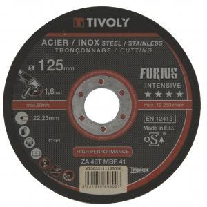 Tivoly disque a troncer/ebarber 3en1 diametre 125x22,2x1,6mm, Bricolage & Construction, Outillage | Autres Machines