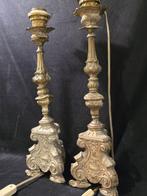 Kaarsenhouder (2) - Koper, Metaal - Paar kandelaars, Antiek en Kunst