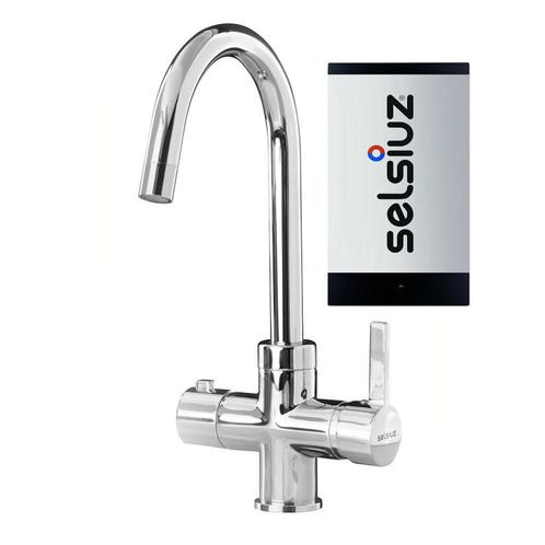 Kokendwaterkraan Selsiuz Inclusief Titanium Single Boiler, Doe-het-zelf en Bouw, Sanitair, Kraan, Nieuw, Chroom, Ophalen of Verzenden